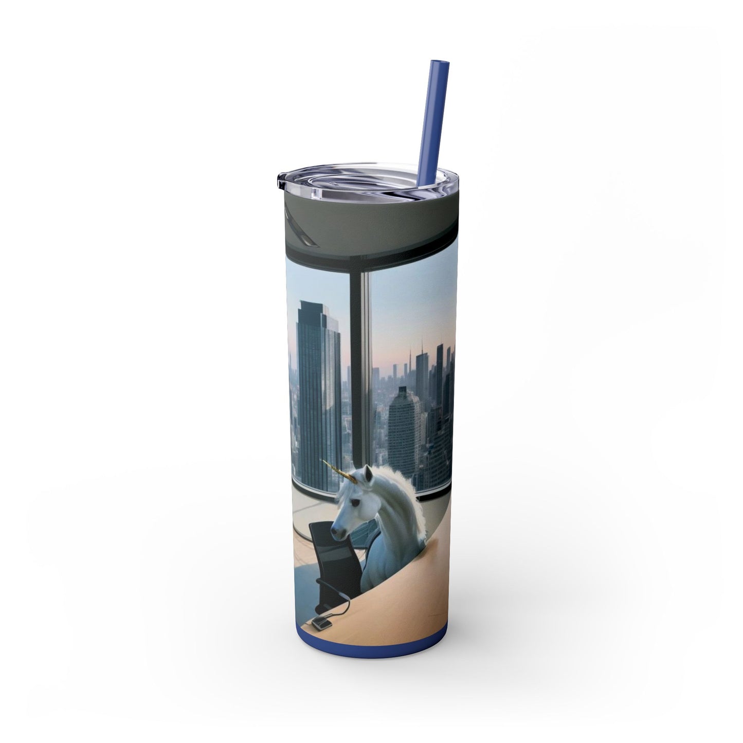 Time Out - Skinny Tumbler with Straw, 20oz