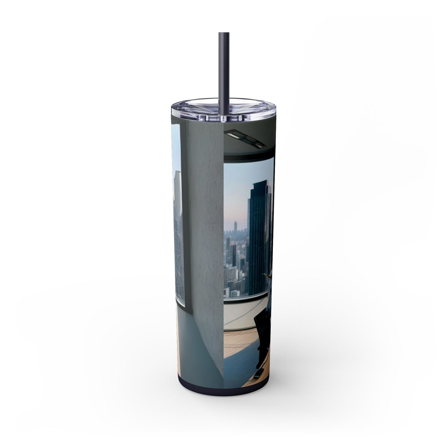 Time Out - Skinny Tumbler with Straw, 20oz