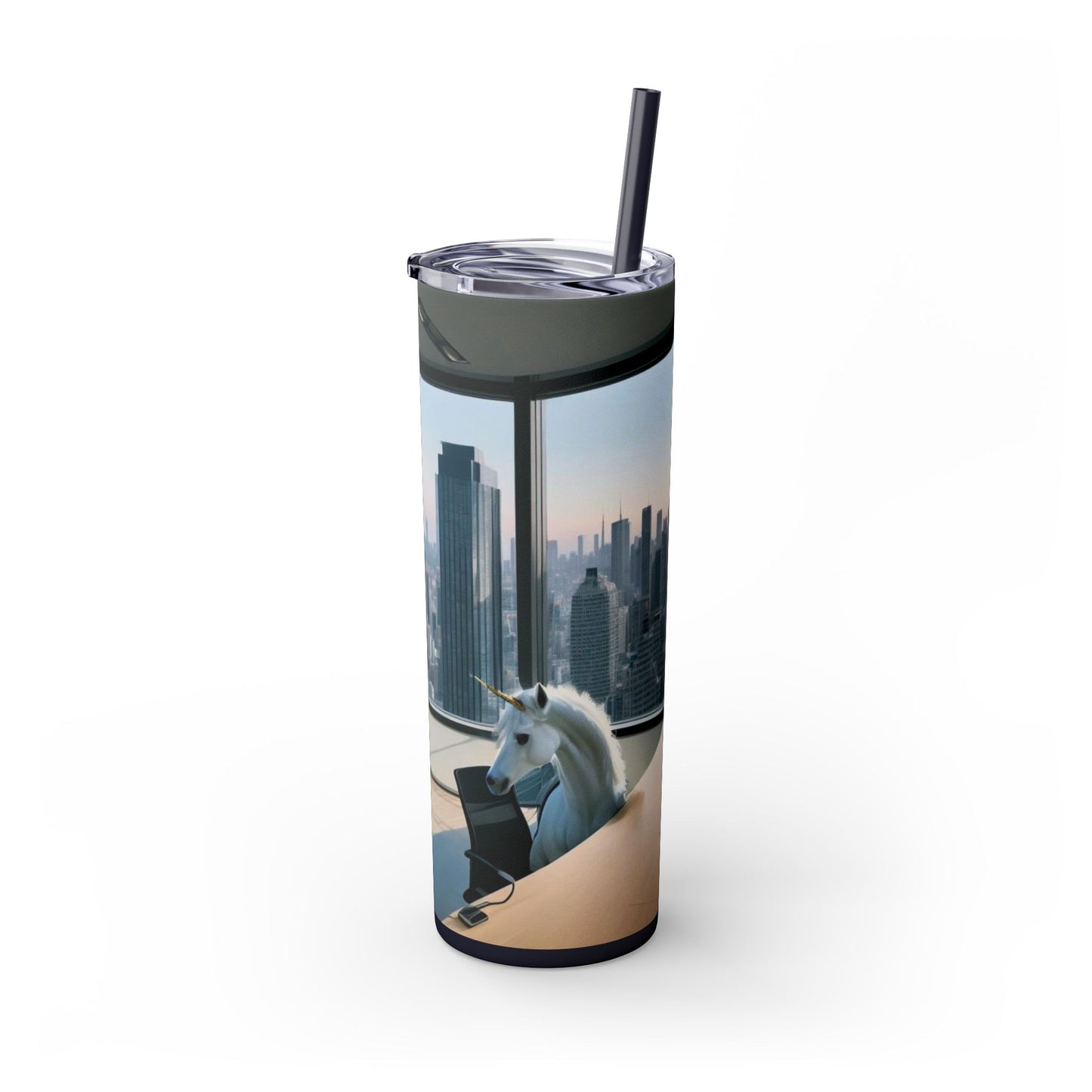 Time Out - Skinny Tumbler with Straw, 20oz