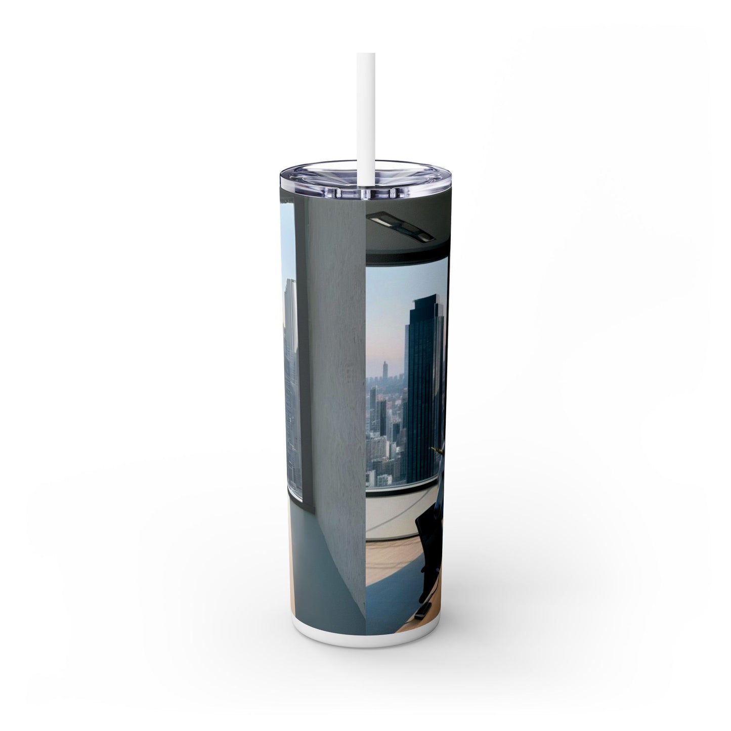 Time Out - Skinny Tumbler with Straw, 20oz